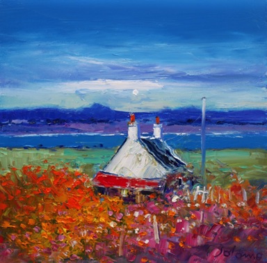 Doige Cottage on Loch Sween Knapdale 16x16